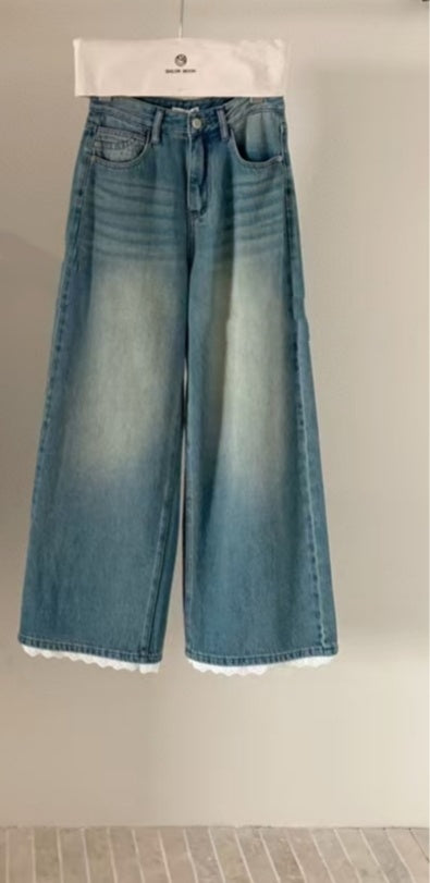 Fashion Casual All-matching Straight Jeans