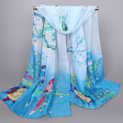 Chiffon Printed Chiffon Scarf For Women