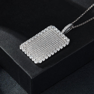 European And American Hip Hop Style Full Diamond Necklace