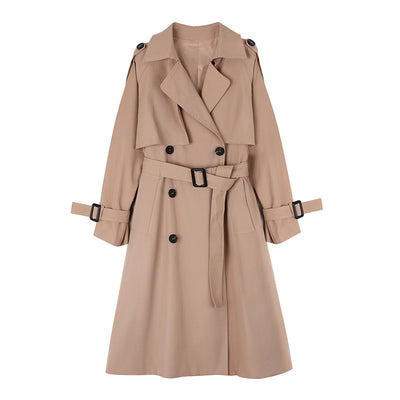 Real Shot Wine Red British Style Trench Coat Coat