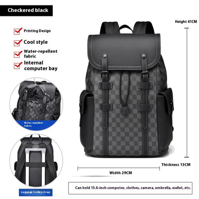 Curved Shoulder Strap New Men's Casual Business Travel Backpack