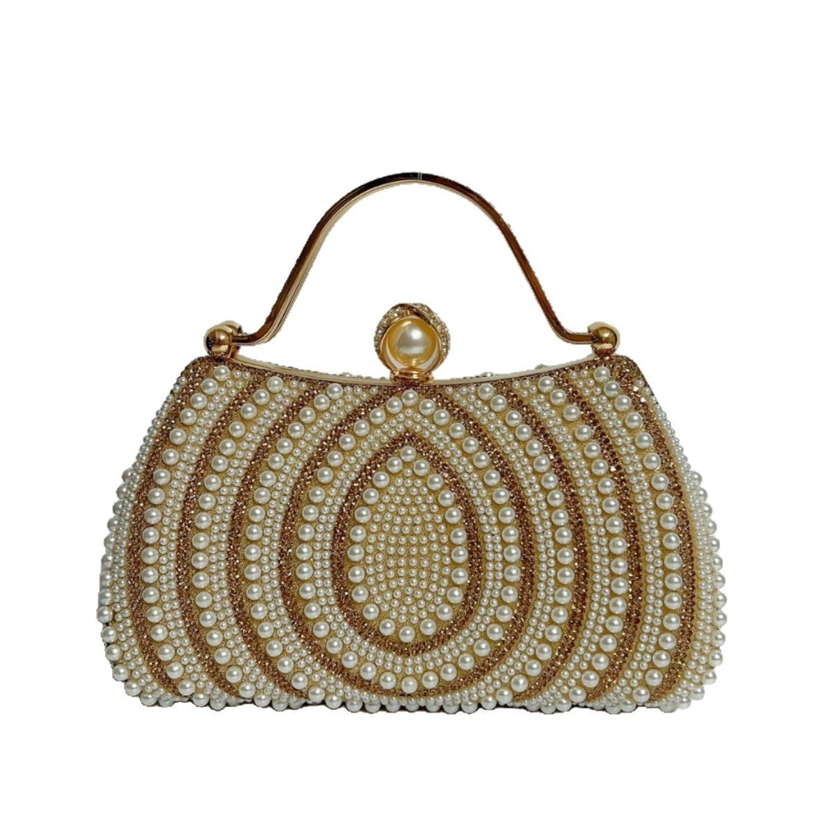 Women's Pearl Diamond Shoulder Handbag