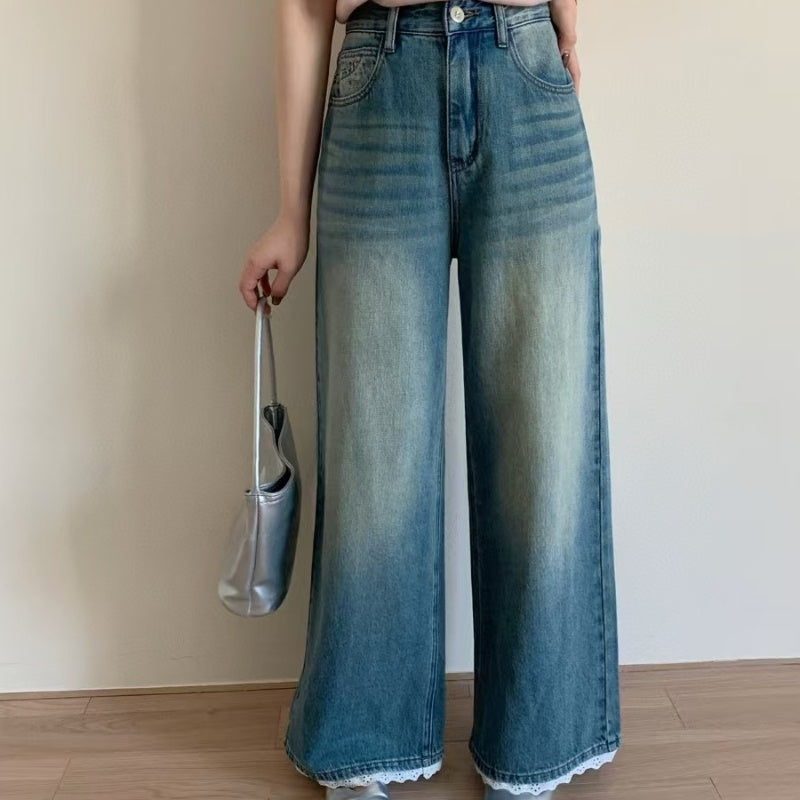 Fashion Casual All-matching Straight Jeans