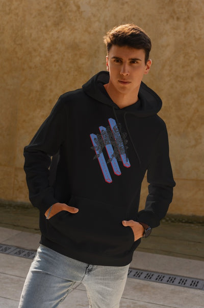 Men's Printed Hoodie - Hooded