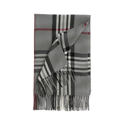 Fashion Classic Plaid Cashmere Scarf Women