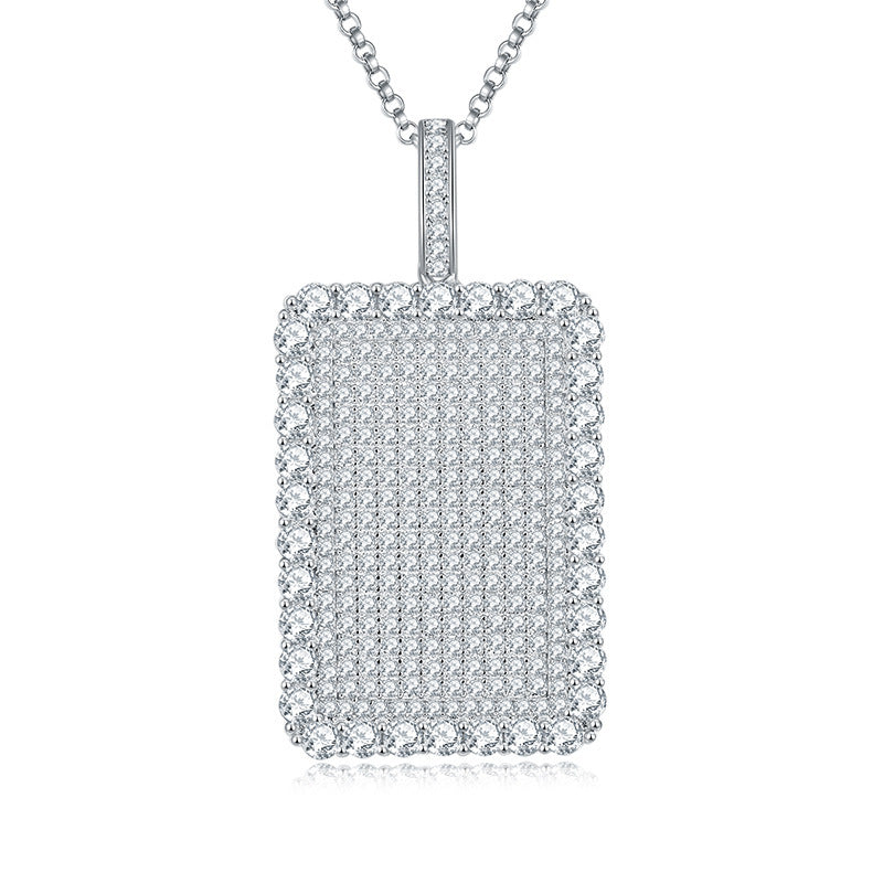 European And American Hip Hop Style Full Diamond Necklace