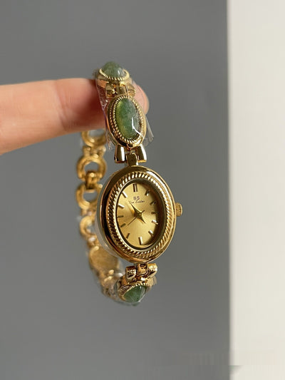 Jade Oval Small Dial Watch Female Bracelet