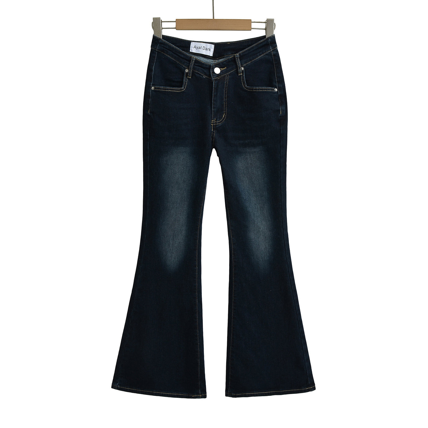 Fuli Washed Nostalgic Skinny Jeans For Women