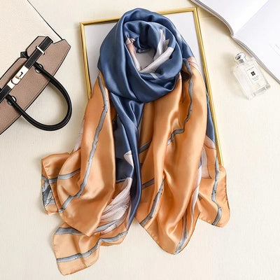 Luxury 180x90cm Classic Summer Women’s Silk Scarf