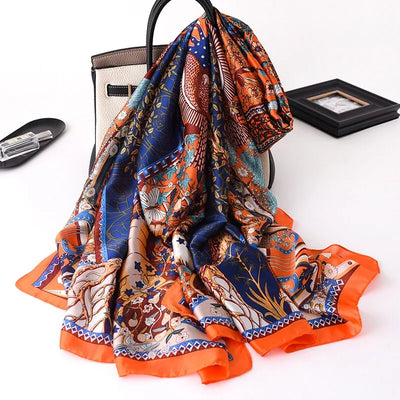 Luxury 180x90cm Classic Summer Women’s Silk Scarf