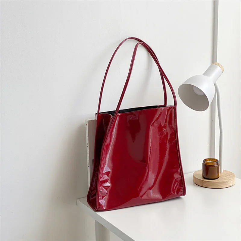 Leather Tote Bags for Women Large Tote Bag Retro Top-handle Bag Trendy Work Bag PU Leather Purse 2025