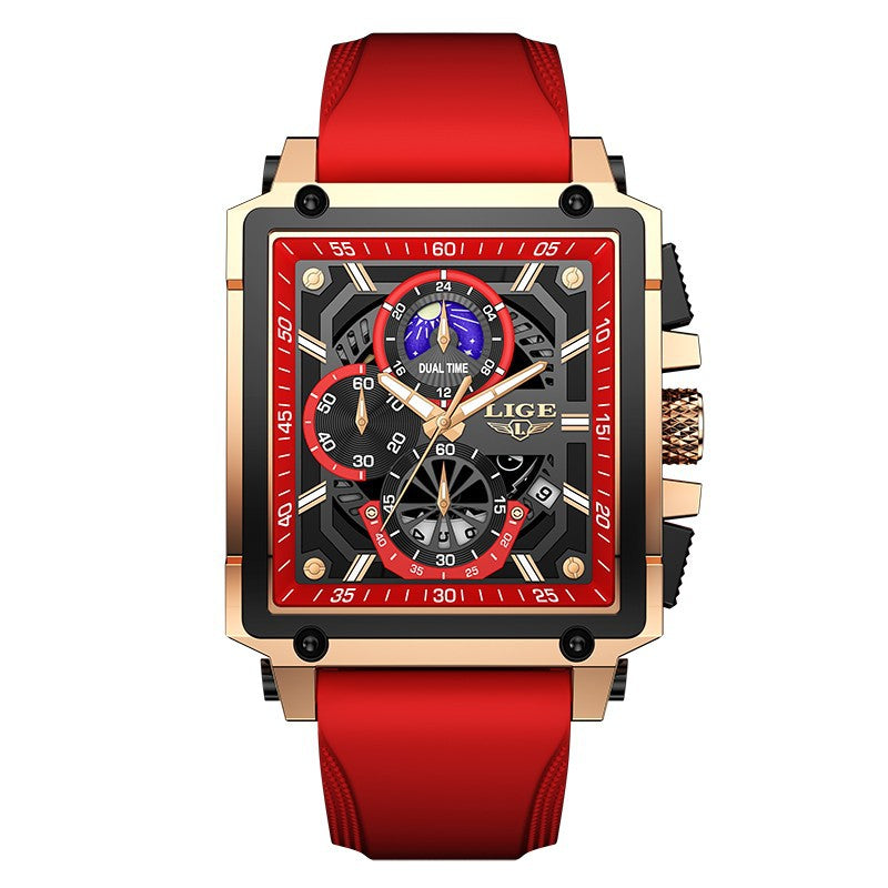 Fashion Design Waterproof New Quartz Square Watch