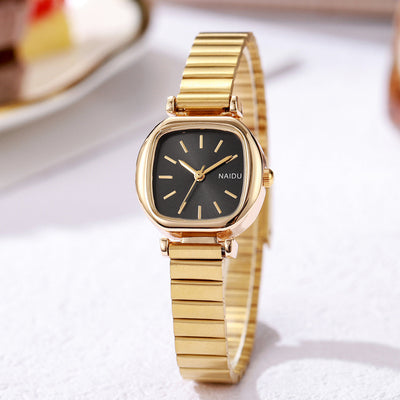 Fashion Simple New Small Square Watch Steel Watch Ladies