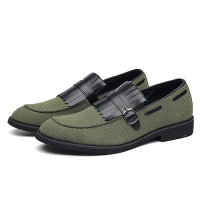 Men's British Style Slip-on Casual Leather Shoes