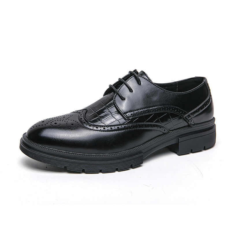 Casual Derby Shoes Men's British Formal Wear Low-top Shoes