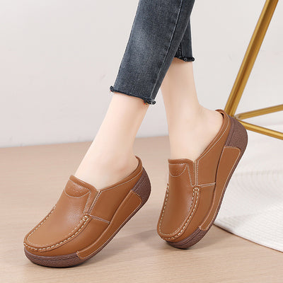 Casual Comfortable Versatile Thick Bottom Toe Cap Slippers