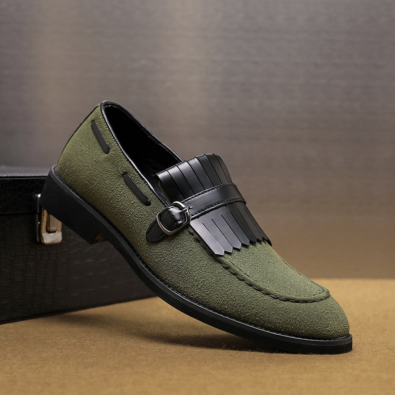 Men's British Style Slip-on Casual Leather Shoes