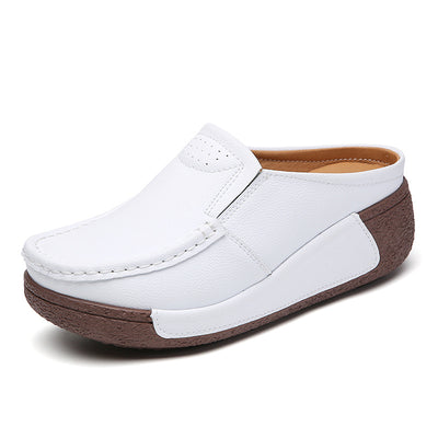 Casual Comfortable Versatile Thick Bottom Toe Cap Slippers