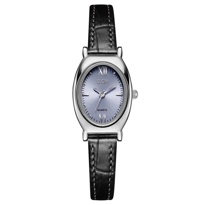 Simple Oval Fashion Casual Light Thin Quartz Watch For Women