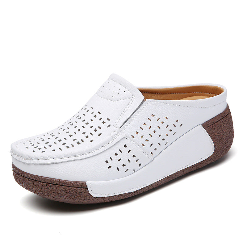 Casual Comfortable Versatile Thick Bottom Toe Cap Slippers