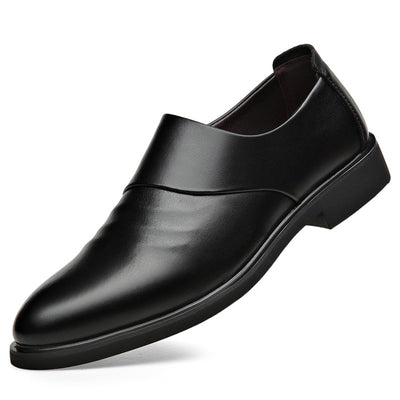 Spring And Autumn Soft Leather Height Increasing Insole Business Formal Casual Leather Shoes