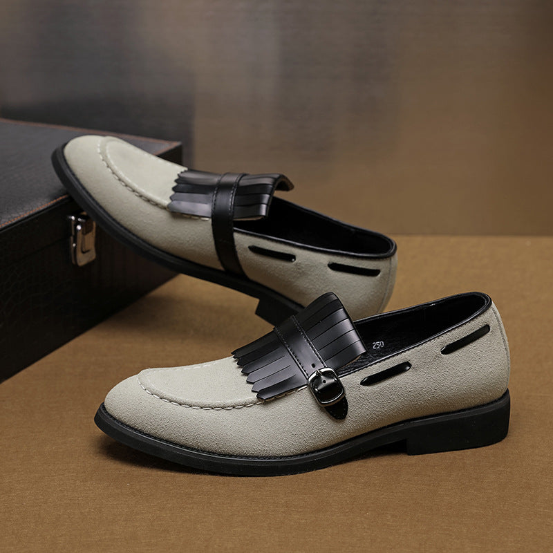 Men's British Style Slip-on Casual Leather Shoes