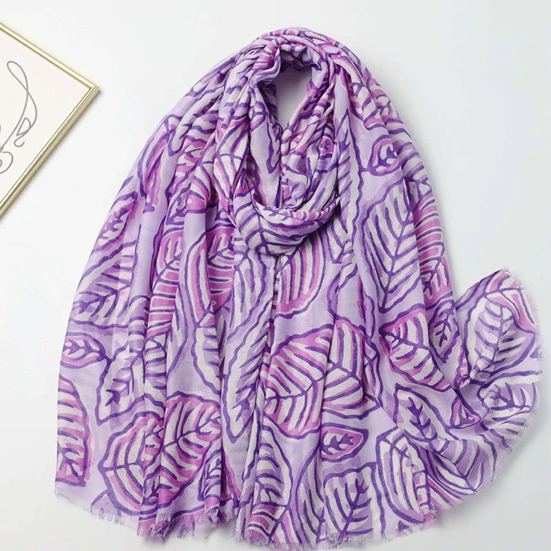 2025 Fashion Print Cotton Linen Scarf