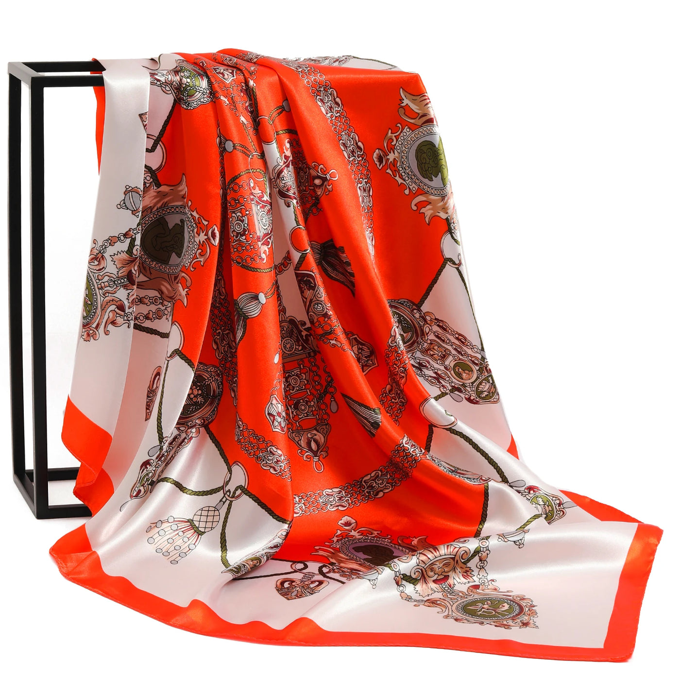 90x90cm Women’s Silk-Feel Scarf