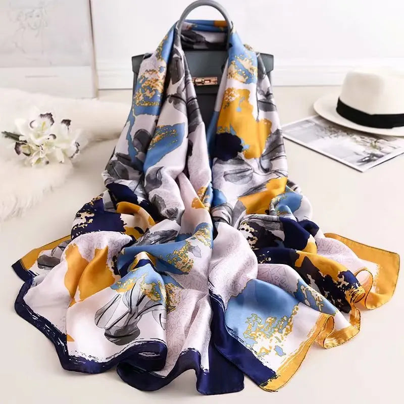 Luxury 180x90cm Classic Summer Women’s Silk Scarf