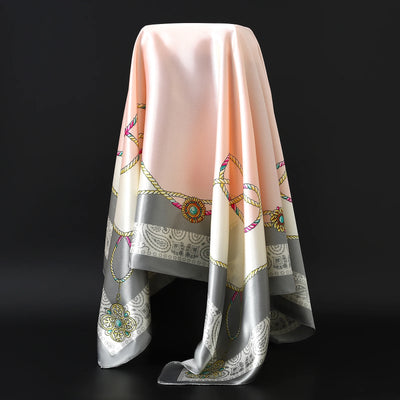 90x90cm Women’s Silk-Feel Scarf