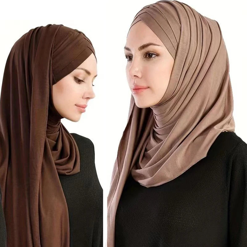 Instant Hijab - Cotton Jersey Scarf