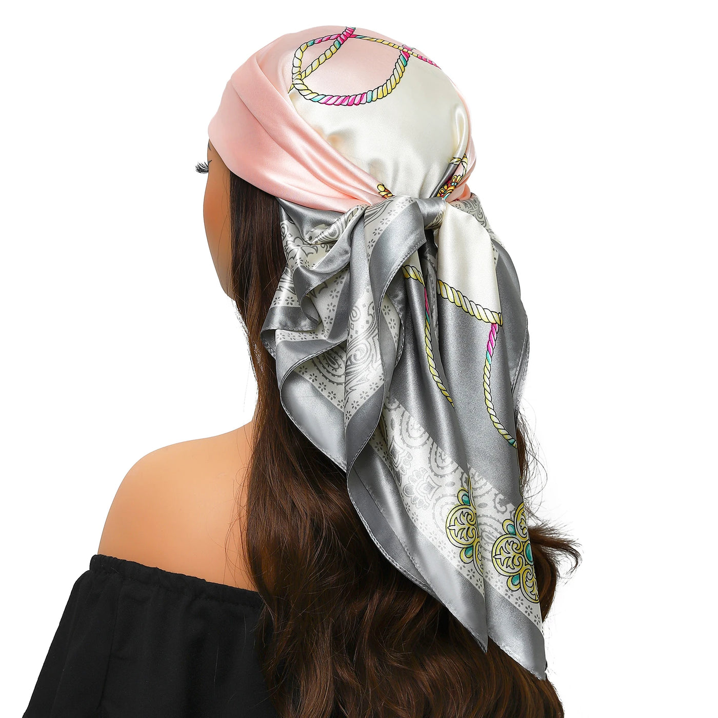 90x90cm Women’s Silk-Feel Scarf