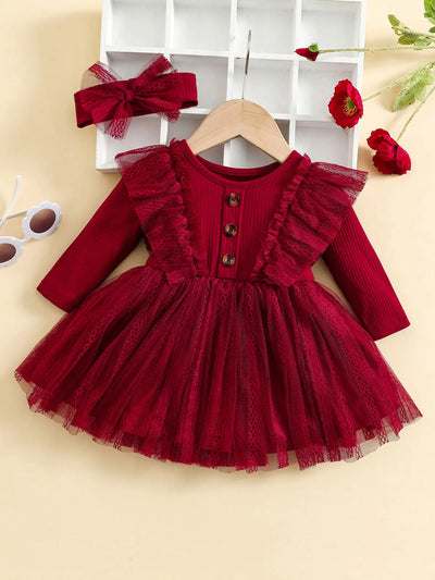 Baby Girl Ruffled Dress Set