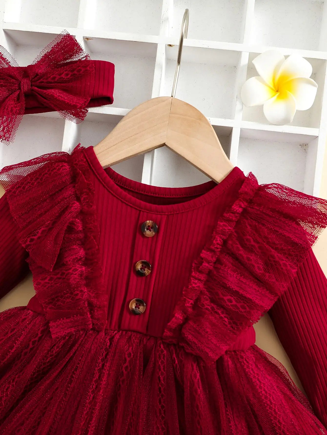 Baby Girl Ruffled Dress Set