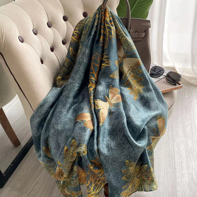 Luxury 180x90cm Classic Summer Women’s Silk Scarf