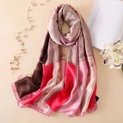 Luxury 180x90cm Classic Summer Women’s Silk Scarf