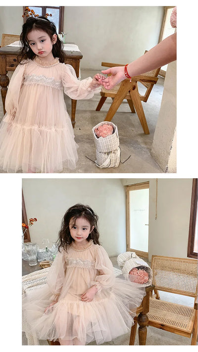 Girls' Lace Princess Dress 2024