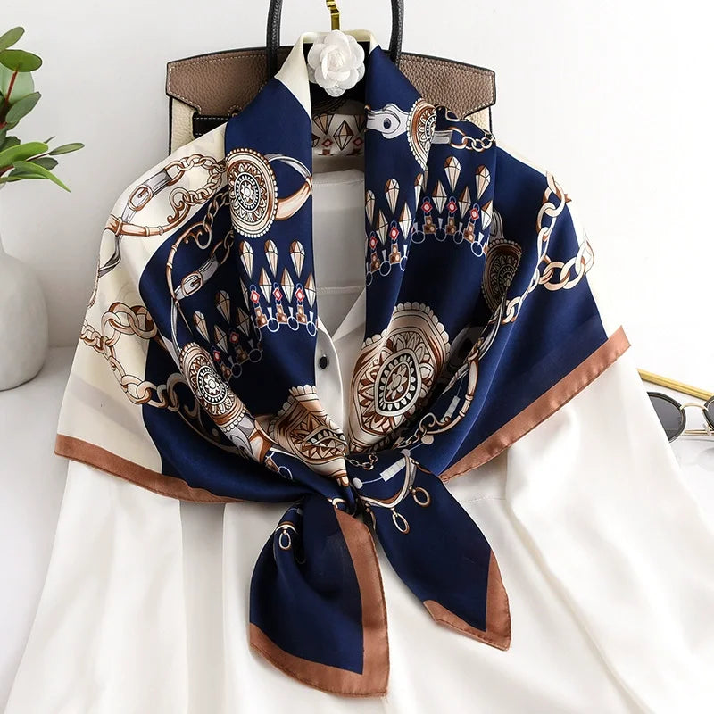 90x90cm Women’s Silk-Feel Scarf