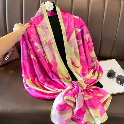 Luxury 180x90cm Classic Summer Women’s Silk Scarf