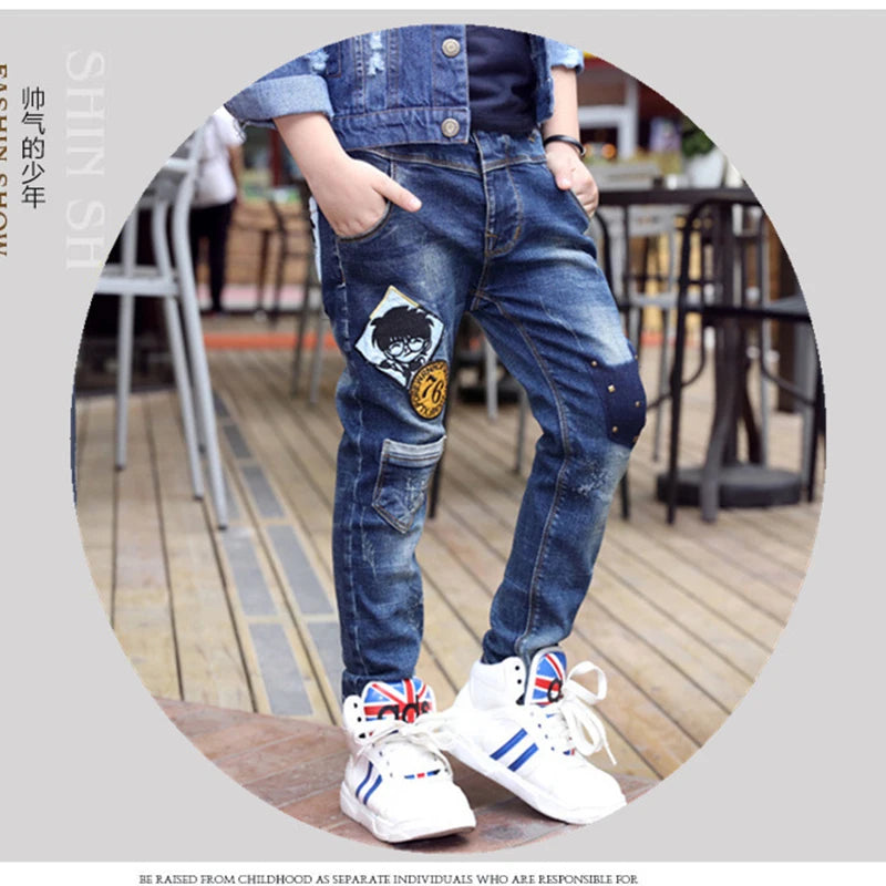 3-12 Years Spring Autumn Boys Jeans