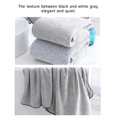 Plush Comfort. Thick Microfiber Towel.