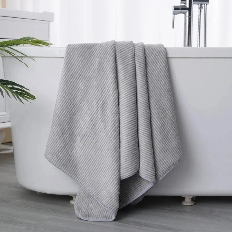 Plush Comfort. Thick Microfiber Towel.