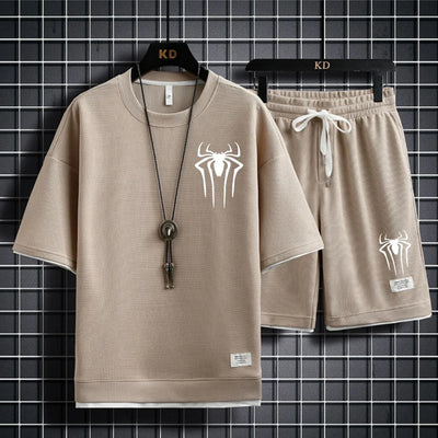 Men's 2-Piece Summer Sportswear Set - Shorts & Sweatshirt