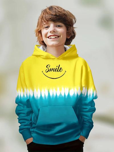 Kids' 3D Letter Print Hoodie - Casual Long Sleeve