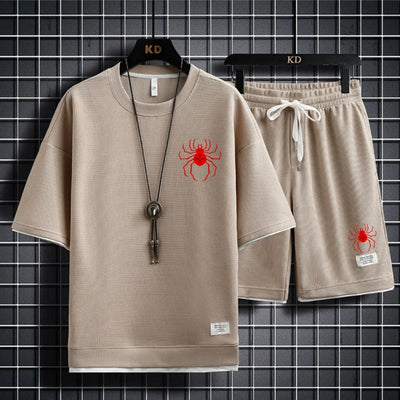 Men's 2-Piece Summer Sportswear Set - Shorts & Sweatshirt