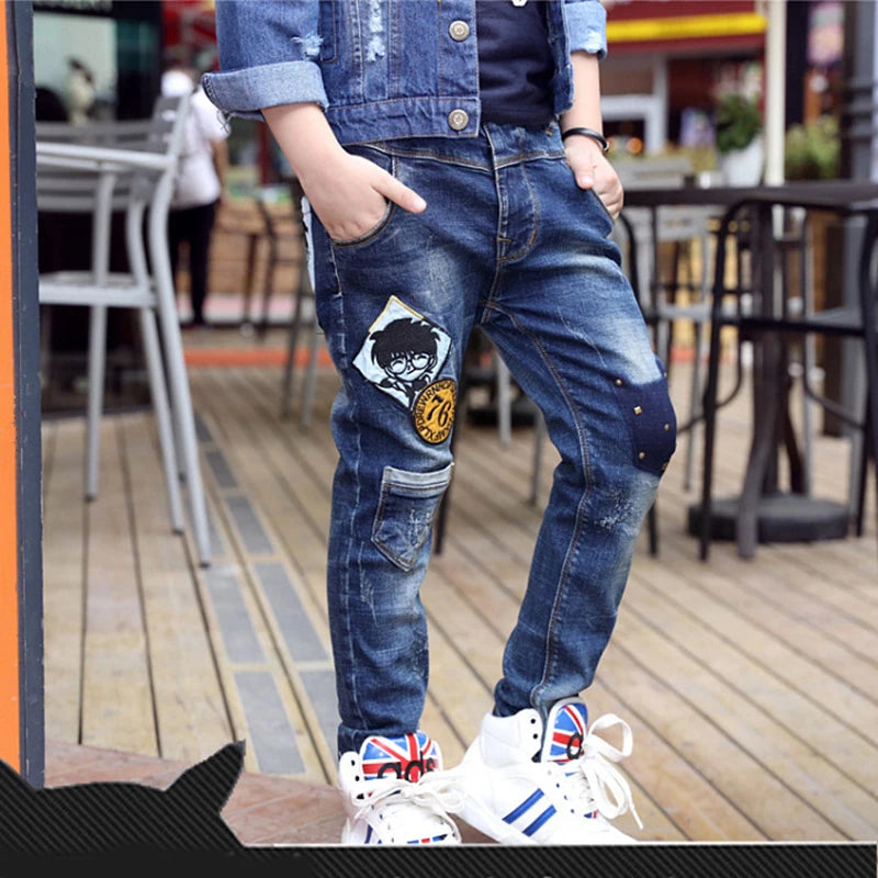 3-12 Years Spring Autumn Boys Jeans