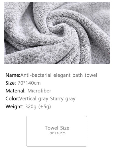 Plush Comfort. Thick Microfiber Towel.