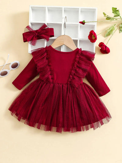 Baby Girl Ruffled Dress Set