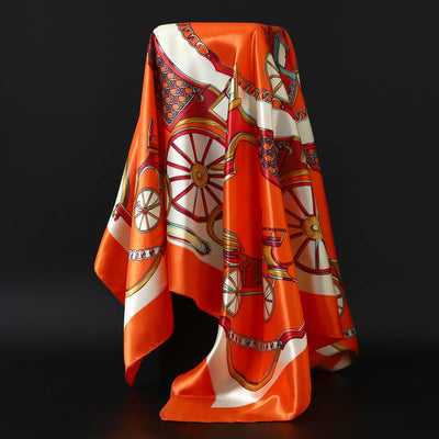 90x90cm Women’s Silk-Feel Scarf