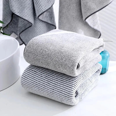 Plush Comfort. Thick Microfiber Towel.